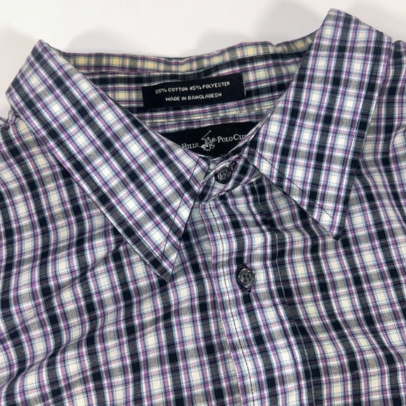 Other - Beverly Hills Police Club Mens Shirt Size 3XLB Plaid Long Sleeve Casual‎
